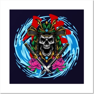 Samurai Skull Posters and Art